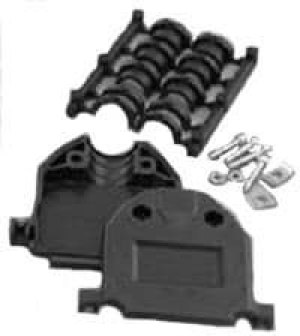 17E-1727-1, D-Sub Backshells 37P PLASTIC 2 PIECE BACKSHELL