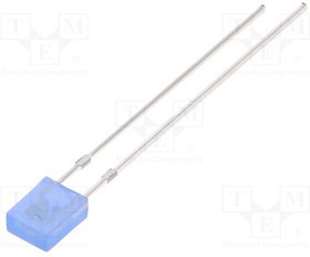 OSB5YU7YA4B, LED; rectangular; 2x4x5mm; blue; 500?750mcd; 100°; Front: flat; 20mA