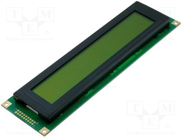 DEM 40491SYH-LY, Дисплей ЖКД, алфавитно-цифровой, STN Positive, 40x4, PIN 18