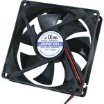 JF0925S1H-R, вентилятор 12В 92х92х25мм подшипник скольжения 2800 об/мин