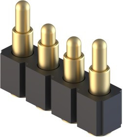 812-22-004-30-030101, SPRING LOADED CONNECTOR, HEADER, 4POS