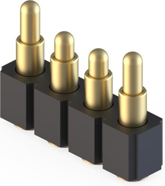812-22-004-30-030101, SPRING LOADED CONNECTOR, HEADER, 4POS