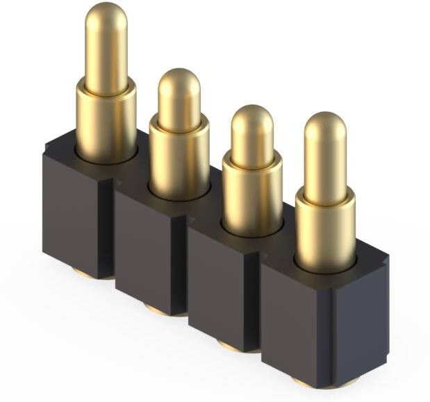 812-22-004-30-030101, SPRING LOADED CONNECTOR, HEADER, 4POS