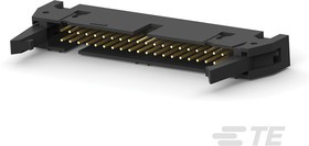 5-826648-0, AMPMODU MOD II Series Straight Through Hole Pin Header, 50 Contact(s), 2.54mm Pitch, 1 Row(s)