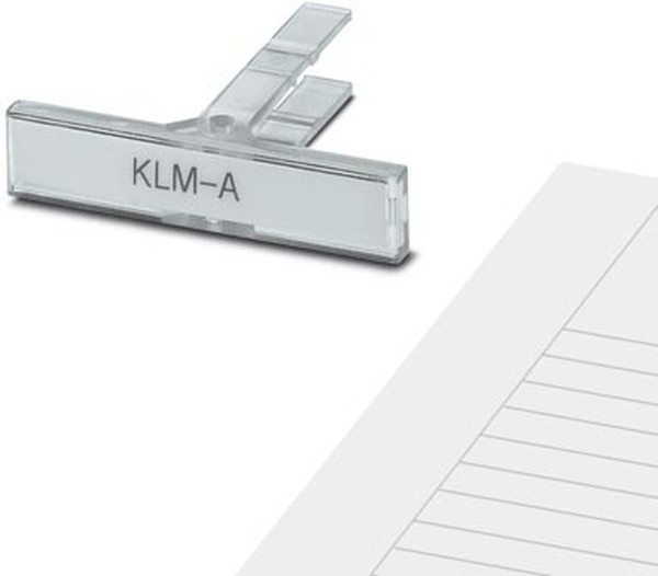 Держатель групповой маркировки клемм KLM-A /9,5mm, маркировочное поле 44x7mm Держатель групповой маркировки клемм KLM-A /9,5mm, маркировочное поле 44x7mm