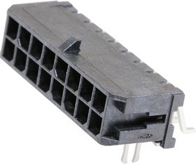 43045-1606, Pin Header, Power, 3 мм, 2 ряд(-ов), 16 контакт(-ов), Surface Mount Right Angle