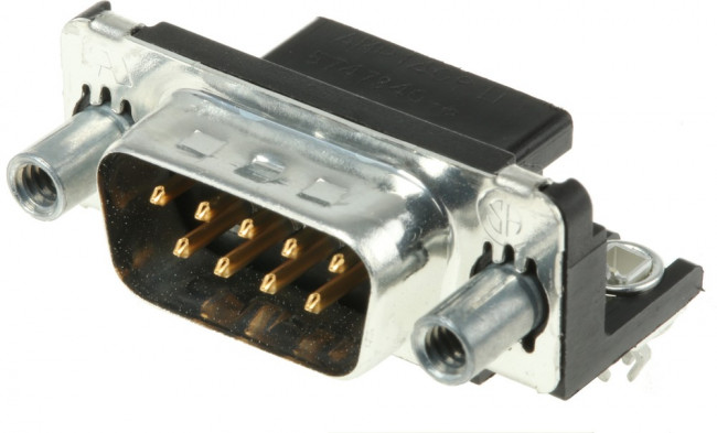 5747840-6, разъем угловой D Sub, Серия AMPLIMITE HD-20, DE, Штекер, 9 контакт(-ов) 5747840-6, разъем угловой D Sub, Серия AMPLIMITE HD-20, DE, Штекер, 9 контакт(-ов)