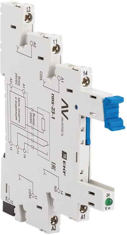 Разъем для реле РM slim 23/1 AVERES EKF rms-23-1
