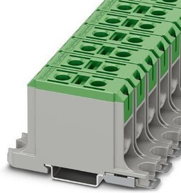 1086468, DIN Rail Terminal Blocks UBAL 50 GN Term Block;1POS;145A