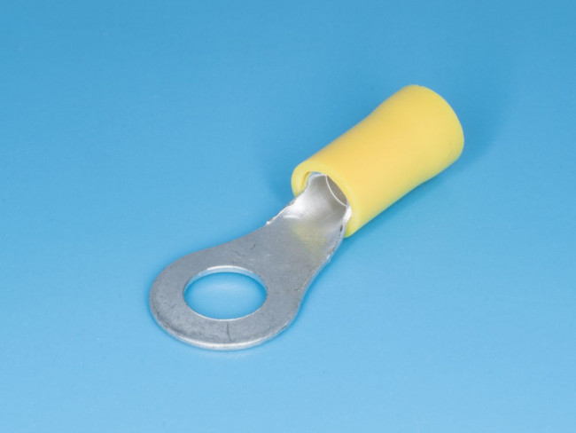 VF5.5-6 (SG57615) (TRI-5.5-6), Клемма тип "О" 6.4мм, изолированная, провод 2.5-6.0мм² (желтая)