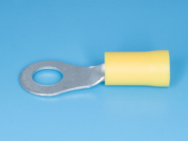 VF5.5-6 (SG57615) (TRI-5.5-6), Клемма тип "О" 6.4мм, изолированная, провод 2.5-6.0мм² (желтая)