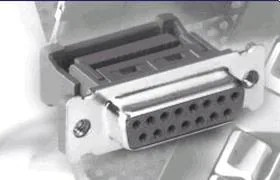 K99X-9S-K-BLK, D-Sub Standard Connectors IDC 9P RECPT METAL BLACK W/BUSHING