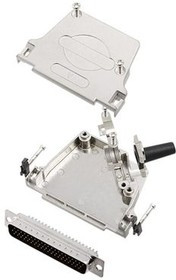 6355-0064-04, DC-62 Plug HD D-Sub Connector Kit, Zinc Backshell