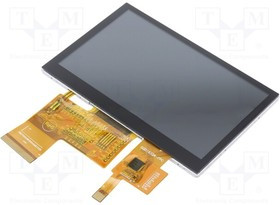 RFE430V-AIW-DNG, Дисплей: TFT, 4,3", 480x272, Подсвет: LED, Разм: 105,5x67,2x4,6мм