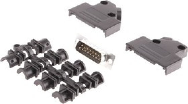 MHD45PPK15DB15PK, Разъем D-Sub; PIN: 15; вилка; "папа"; угловой 45°; MHD45PPK15DB15PK, Разъем D-Sub; PIN: 15; вилка; "папа"; угловой 45°;