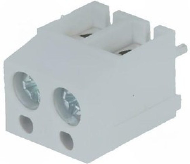 TB-5.0-P-2P1/GY, Зажимная рейка для печатных плат, угловой 90°, 5мм, на PCB, 16А TB-5.0-P-2P1/GY, Зажимная рейка для печатных плат, угловой 90°, 5мм, на PCB, 16А