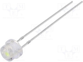 OSB64L56A1A, LED; 4.8mm; blue (ice blue); 2180?3000mcd; 100°; Front: convex