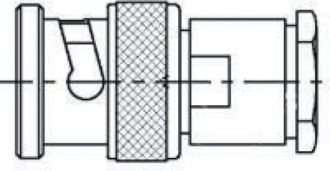 1-1478162-0, 75 Straight Cable Mount, BNC Connector, Plug, URM 70