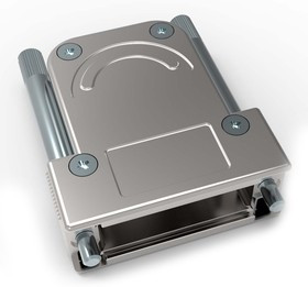 1-2308341-6, Die Cast Zinc Angled D Sub Backshell, 15, 26 Way 1-2308341-6, Die Cast Zinc Angled D Sub Backshell, 15, 26 Way