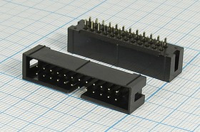 Разъем (IDC) BH-24 [IDC-24MS] вилка, шаг P2.54x2.54, контакты 24P, на плату, BH-24 [IDC-24MS]