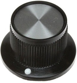 PK70B1/4, STRAIGHT KNURLED KNOB WITH IND, 6.35MM