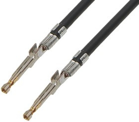 217470-1121, Rectangular Cable Assemblies ULTRA-FIT F-F 75MM 16 AWG LEADS BK Sn