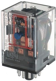 MKS3PIN5DC24BYOMZ, Industrial Relay MKS 3CO DC 24V 10A Plug-In Terminal