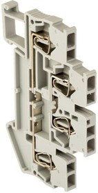 Клеммная самозажимная двойная колодка JXB-ST-4 32А серая 40 шт PROxima plc-jxb-st-4-4-2