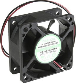 EC6025H12S, Вентилятор 12В, 60х60х25мм , подш. скольжения, 5000 об/мин EC6025H12S, Вентилятор 12В, 60х60х25мм , подш. скольжения, 5000 об/мин