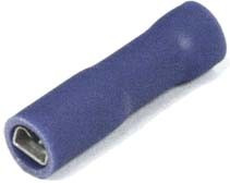 Клемма розетка, 2,8x0,8, обжимная, изолированная синяя