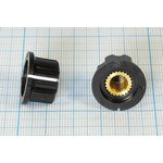 Ручка, внутренний диаметр d6,3, размер 20x12, пластик, черный/металл, винт, CF-X5