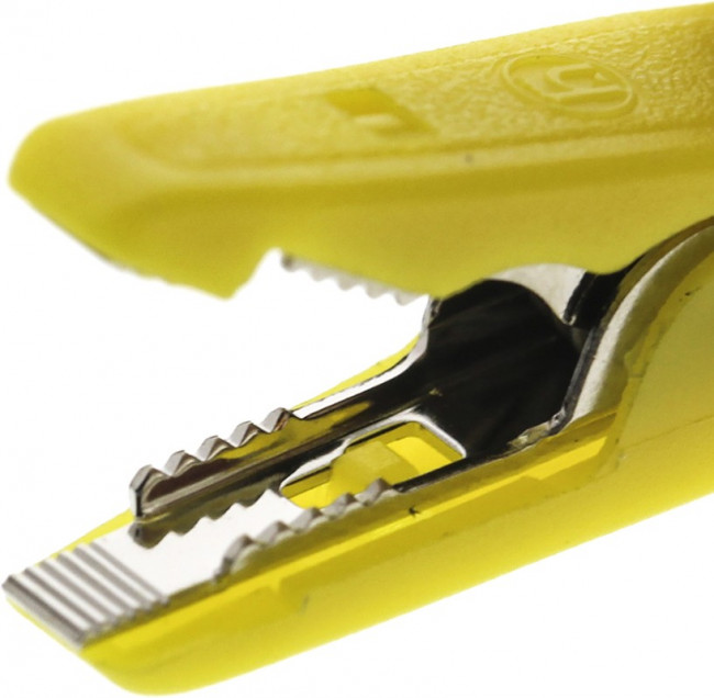 930318103, Crocodile Clip, Brass, Bronze Contact, 8A, Yellow