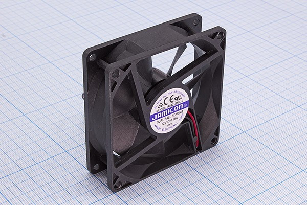 JF0825B1H--R (JF0825B1H-001-065R) (3000RPM) 12V/0,19A (80х80х25) B(подшипник) CFM38,74/dBA31 Jamicon вентилятор,провод JF0825B1H--R (JF0825B1H-001-065R) (3000RPM) 12V/0,19A (80х80х25) B(подшипник) CFM38,74/dBA31 Jamicon вентилятор,провод