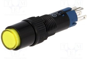 V8Y-11Z-24Y, Переключатель: кнопочный, Пол: 2, SPDT, 0,5A/250ВAC, 1A/24ВDC, IP40