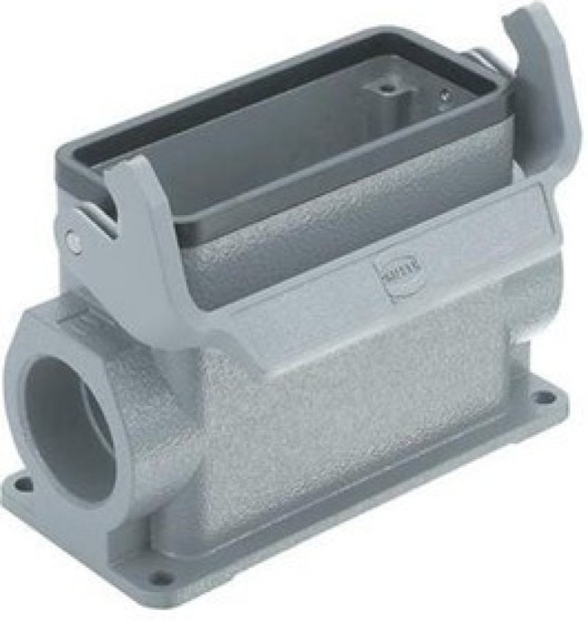 19300160252, Heavy Duty Power Connectors SURFACE MOUNTING HSG HAN 16B 1 SIDE ENTRY