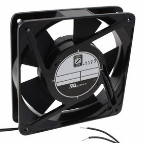 OA125AP-11-2WB, AC Fans Axial Fan, 120x120x25mm, 115VAC, 60CFM, 11W, 37dBA, 2500RPM, Ball, Lead Wires