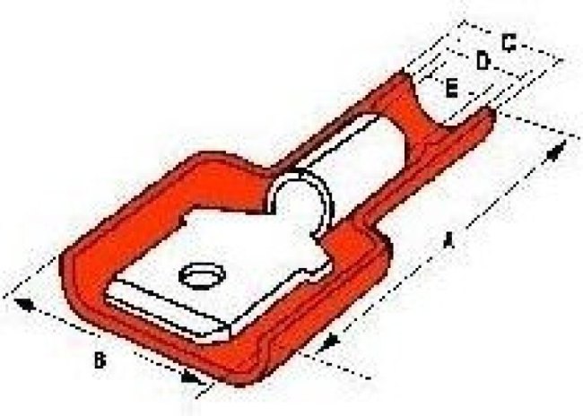 19004-0001, Terminals INSULATED COUPLER 18-22 AWG male