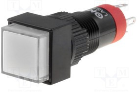 V10F-11Z-230W, Переключатель: кнопочный, Пол: 2, SPDT, 0,5A/250ВAC, 1A/24ВDC, IP40