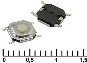 IT-1187, Кнопка тактильная 5,2х5,2х1,5мм 4 pin smd