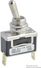 SPC21157, SWITCH, TOGGLE, SPST, 20A, 125V
