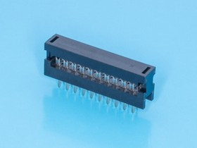 FDC-20, Разъем IDC 2х10 контактов на плату для наколки на шлейф, шаг 2.54мм