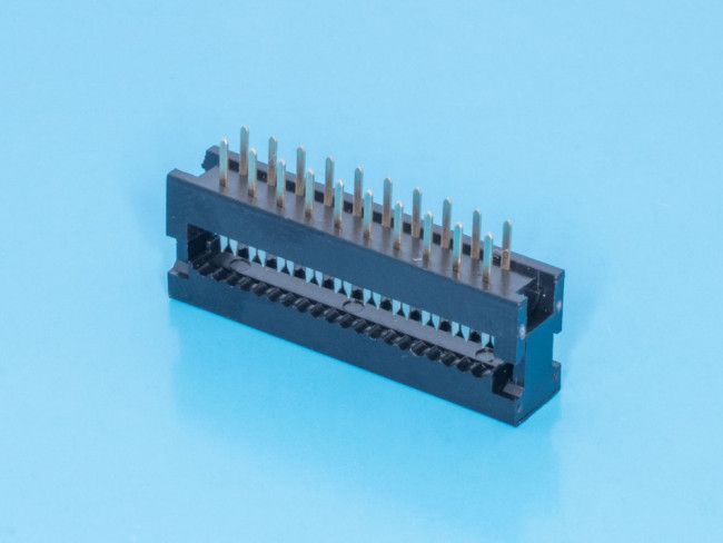 FDC-20, Разъем IDC 2х10 контактов на плату для наколки на шлейф, шаг 2.54мм