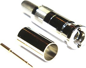 67-005-B66-FA, 75 Straight Cable Mount, Micro BNC Connector, Plug