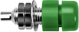 IBU 401/GN, Green Female Banana Socket, 4 mm Connector, Solder Termination, 20A