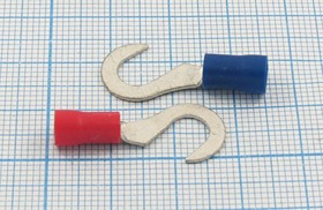 Клемма"C", 6,4мм, 0,25-1,5мм2, обжимная, красный Клемма"C", 6,4мм, 0,25-1,5мм2, обжимная, красный
