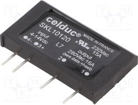 SKL10120, Реле: полупроводниковое, SPST-NO, Uупр: 4-14ВDC, 16А, 12-280ВAC