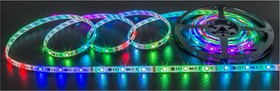 NLS-5050RGBM30-5-IP65-12V (71834), Лента светодиодная, RGB, бегущая волна, 12В, 5Вт/м, 30SMD(5050)/м, IP65, 10мм, 1м