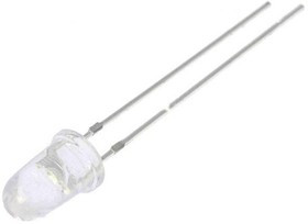 OSW5DK5201A, LED; 5mm; white cold; 72000?80000mcd; 8°; Front: convex; 2.9?3.6V