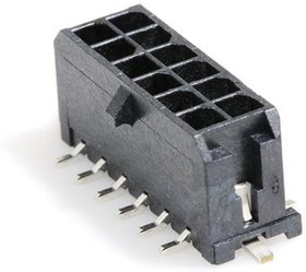 0430451218, Conn Wire to Board HDR 12Power POS 3mm Solder ST Top Entry SMD Micro-Fit 3.0 T/R 0430451218, Conn Wire to Board HDR 12Power POS 3mm Solder ST Top Entry SMD Micro-Fit 3.0 T/R