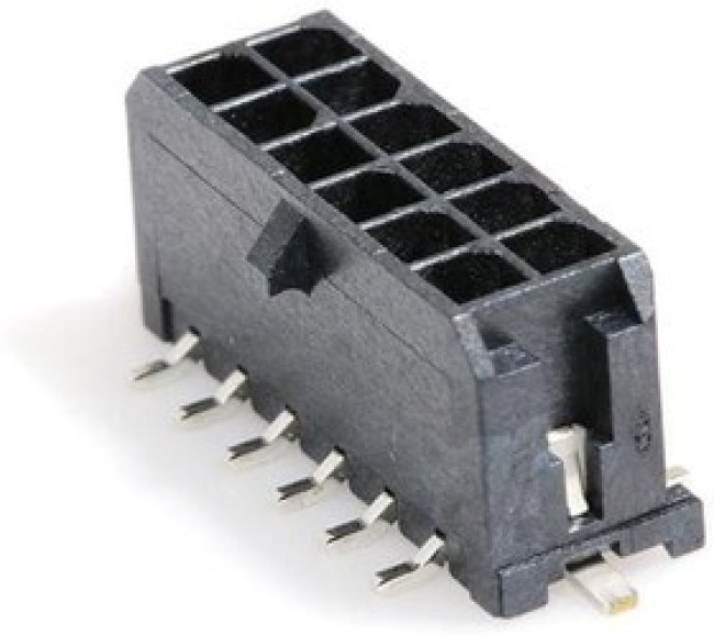 0430451218, Conn Wire to Board HDR 12Power POS 3mm Solder ST Top Entry SMD Micro-Fit 3.0 T/R 0430451218, Conn Wire to Board HDR 12Power POS 3mm Solder ST Top Entry SMD Micro-Fit 3.0 T/R